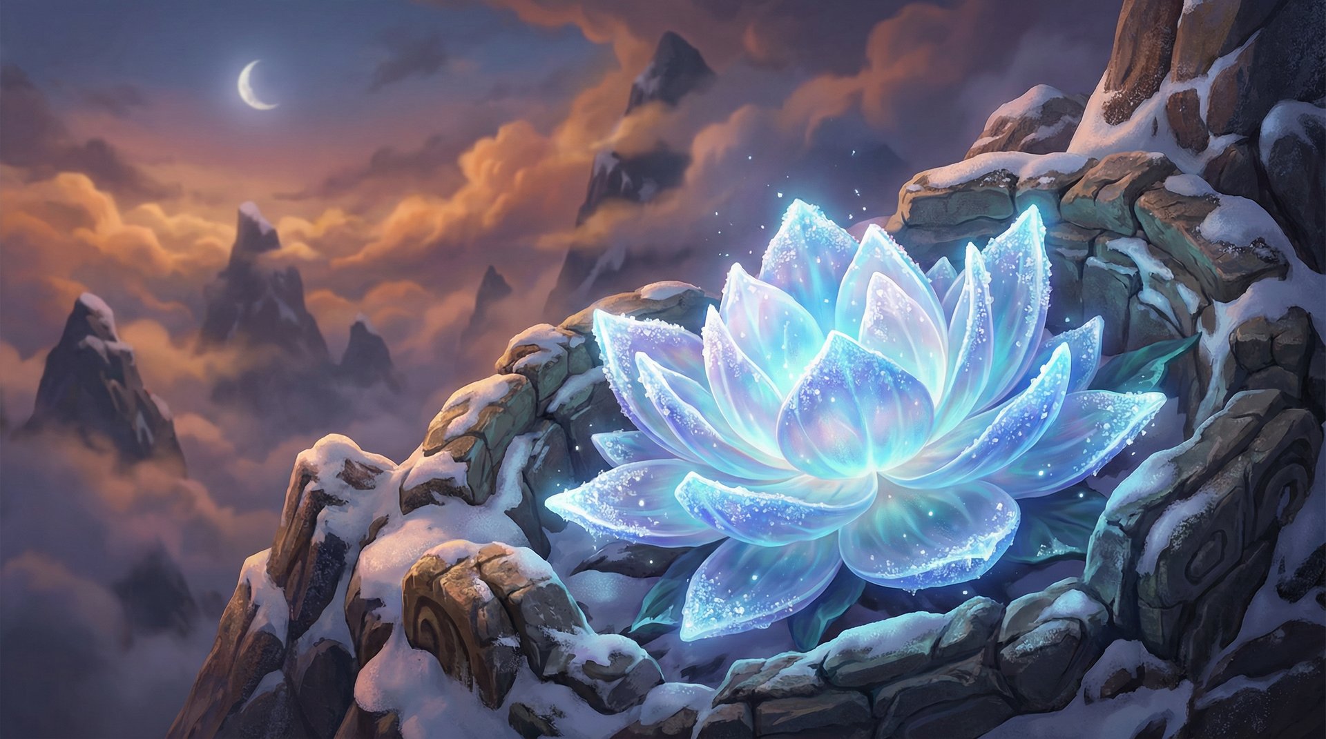 小蓝视频雪莲花生长全记录植物视频